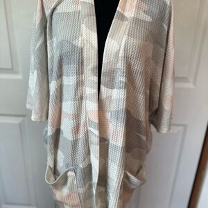 Maurices Gray Textured Knit Cardigan